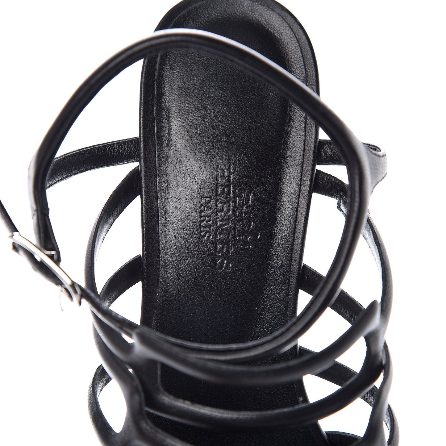 Calfskin Oracle Sandals 37.5 Black