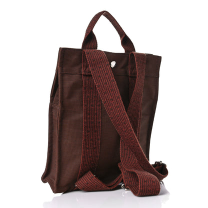 Hermes Canvas Herline Backpack Brown 2 of 8