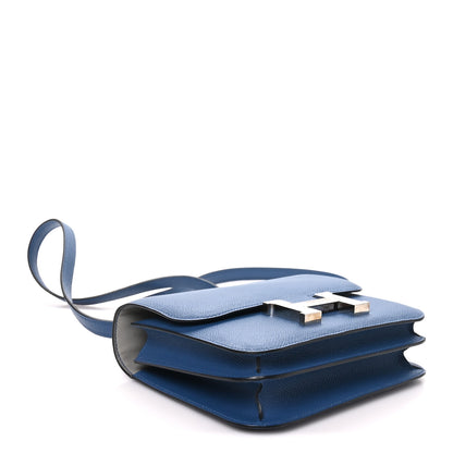 Hermes Epsom Constance Verso 18 Bleu Agate Gris Mouette 4 of 10