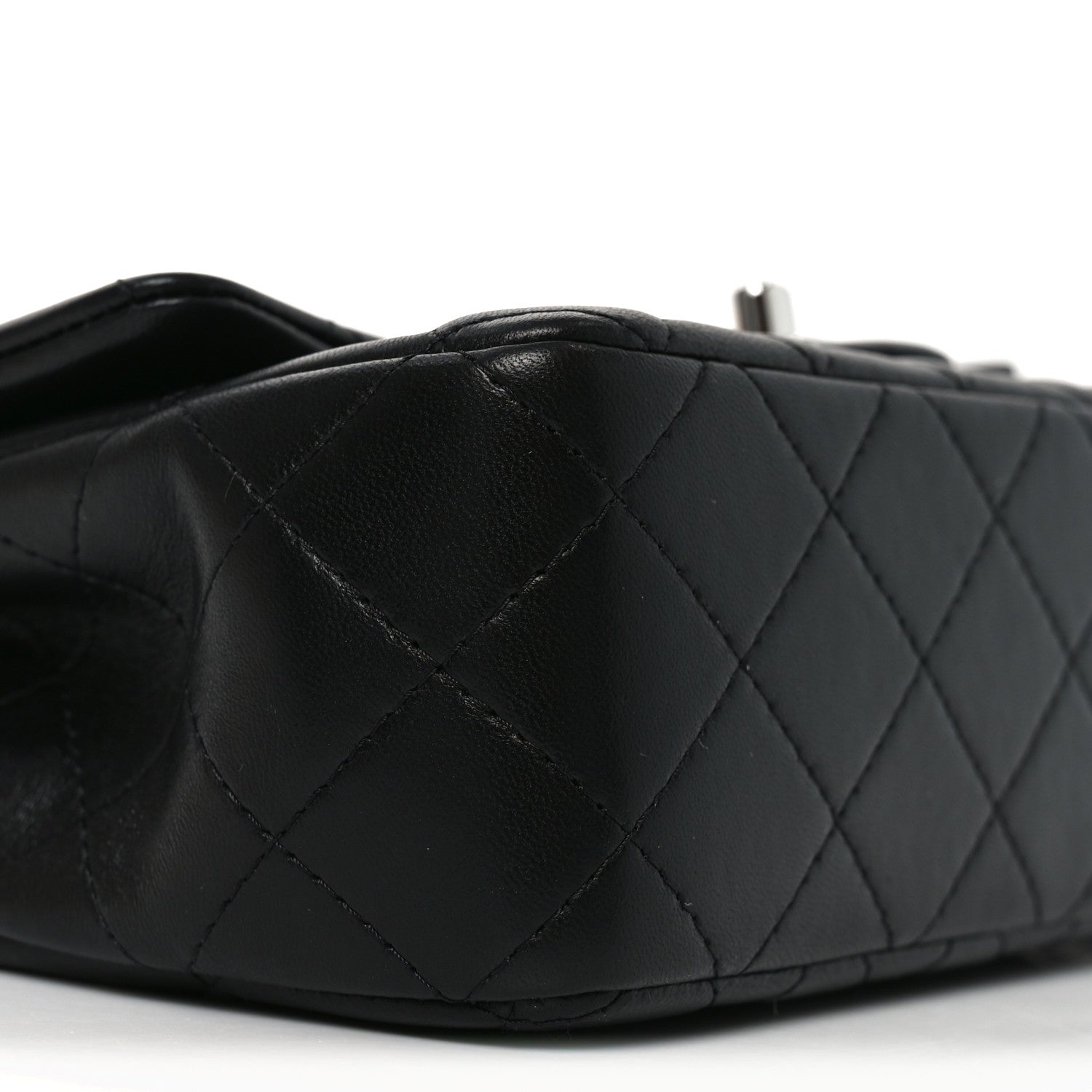 Chanel Lambskin Quilted Mini Rectangular Flap Black 9 of 11