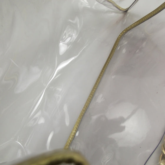 Vinyl Naked Shopping Tote Gold