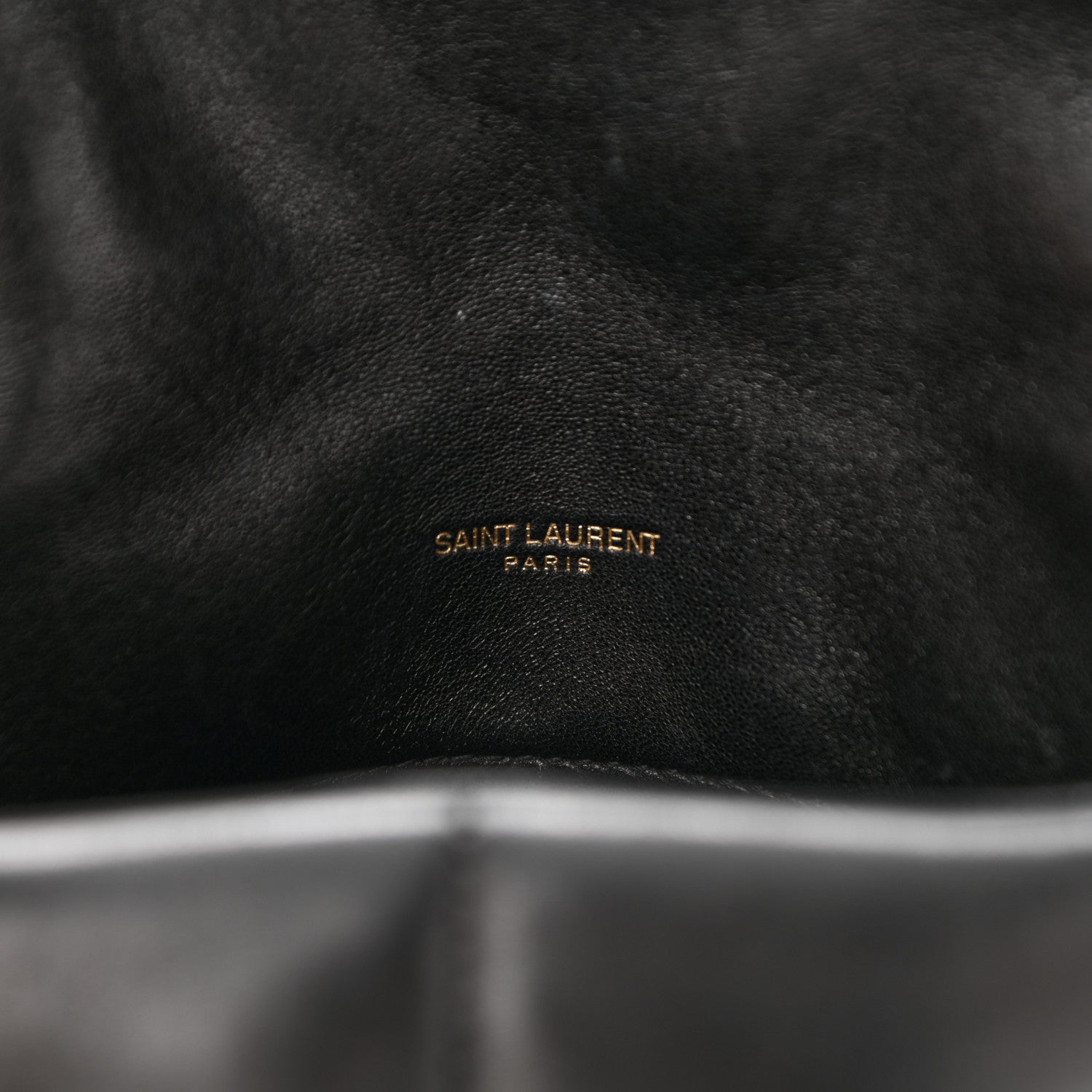 Saint Laurent Lambskin Quilted Small Loulou Puffer Monogram Chain Satchel Black 7 of 12