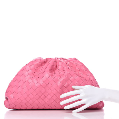 Bottega Veneta Nappa Maxi Intrecciato The Pouch Oversized Clutch Pink 2 of 10