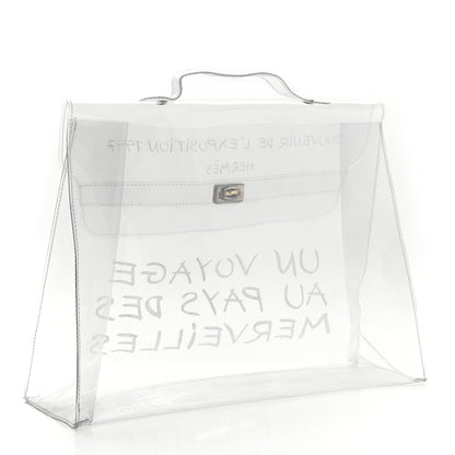 Hermes Vinyl Souvenir De L'Exposition Kelly Transparent 3 of 12