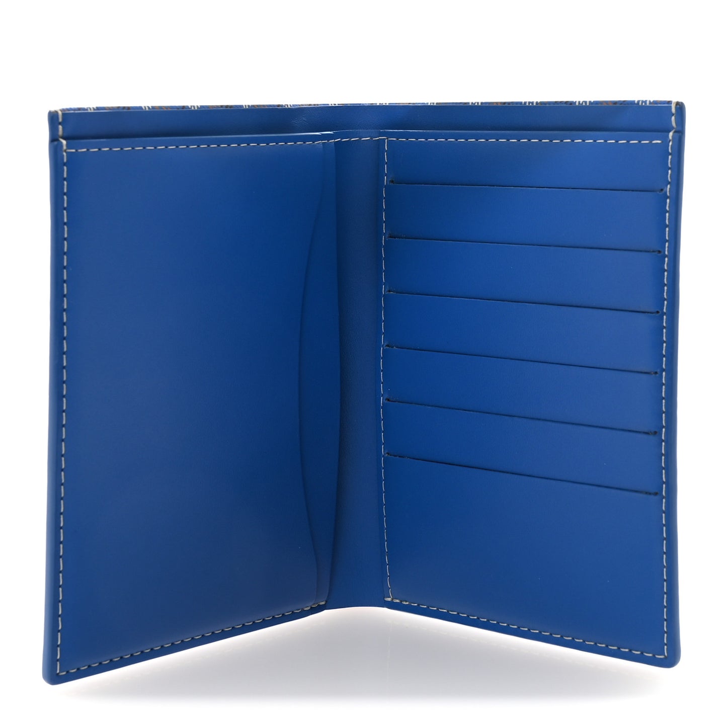 Goyardine Grenelle Passport Wallet Sky Blue
