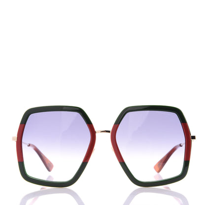 Gucci Square Frame Web GG0106S Sunglasses Tortoise 3 of 8