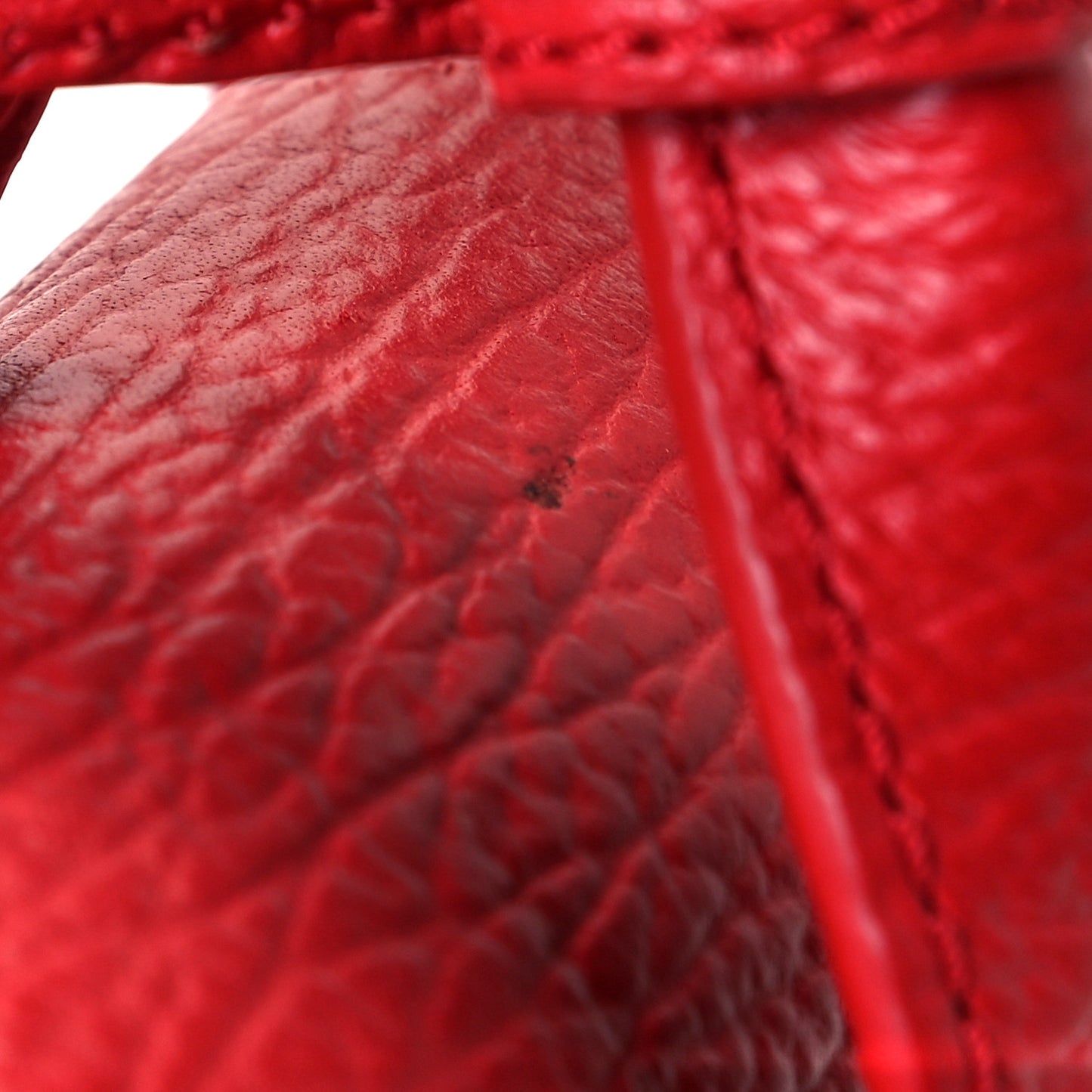 Textured Calfskin Mini Pashli Satchel Red