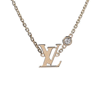 Louis Vuitton 18K Yellow Gold Diamond Idylle Blossom LV Pendant Necklace 4 of 8