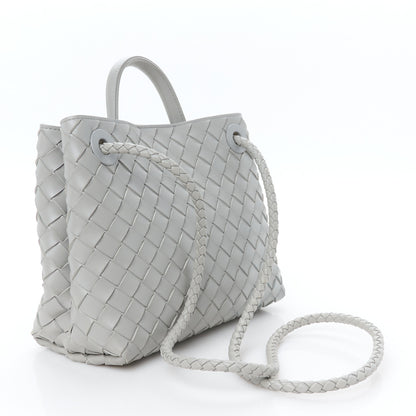 Bottega Veneta Nappa Intrecciato Small Andiamo Shoulder Bag Sterling 3 of 10