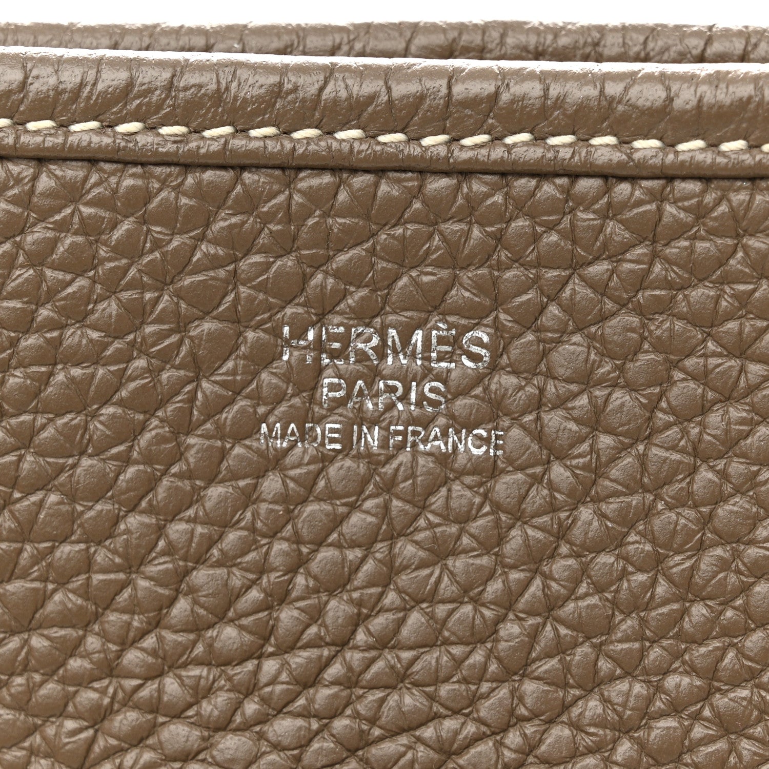 Hermes Taurillon Clemence Evelyne III PM Etoupe 6 of 11