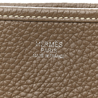 Hermes Taurillon Clemence Evelyne III PM Etoupe 6 of 11
