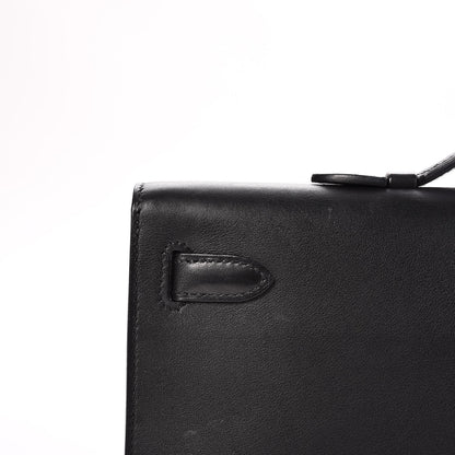 Hermes Swift Kelly Cut Clutch Pochette Black 8 of 23