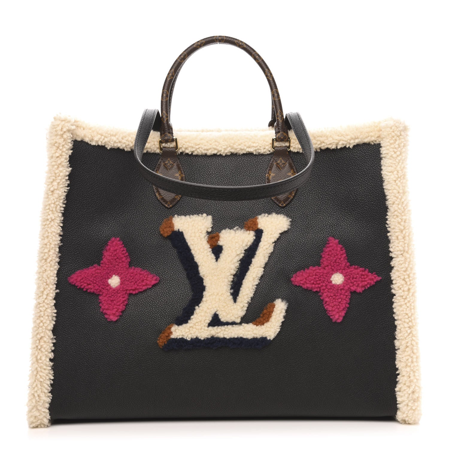 Louis Vuitton Calfskin Monogram Teddy Onthego GM Black 1 of 10