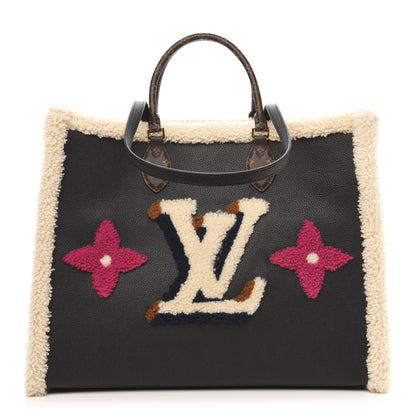 Louis Vuitton Calfskin Monogram Teddy Onthego GM Black 1 of 10