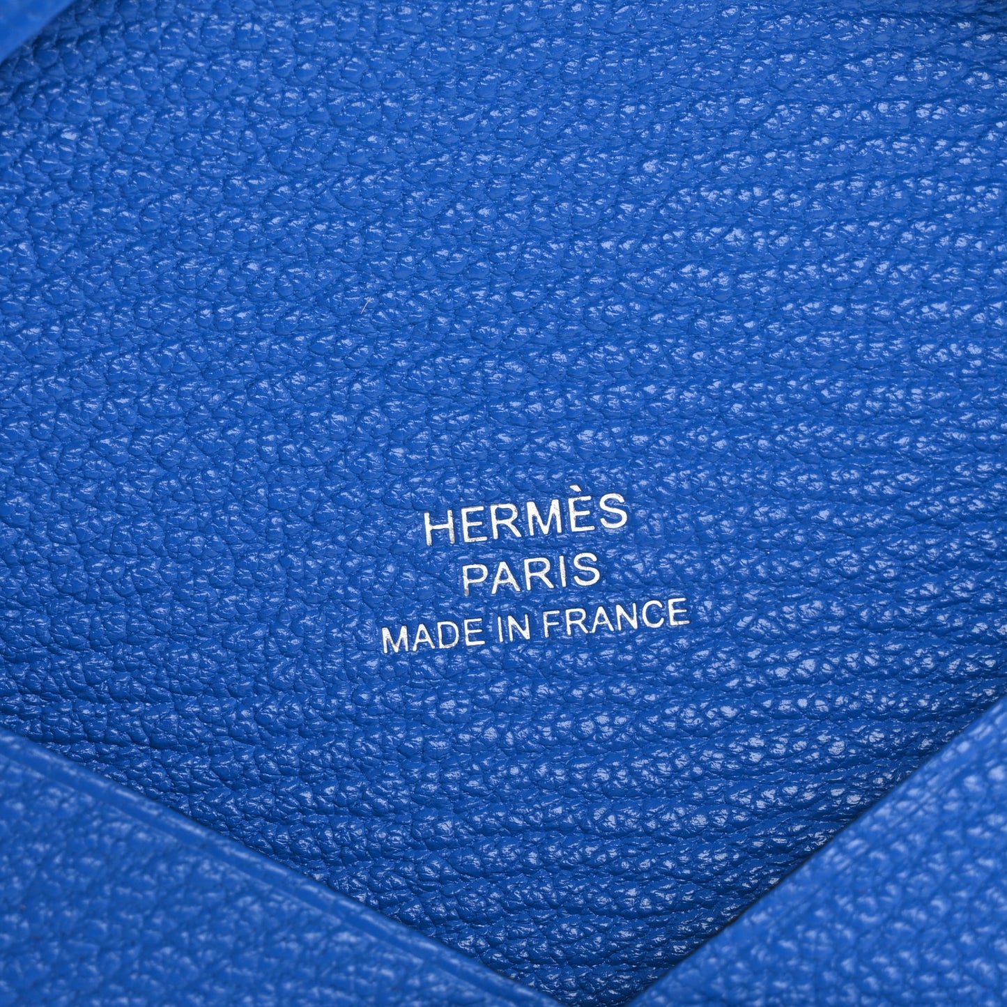 Chevre Mysore Calvi Card Case Bleu Hydra