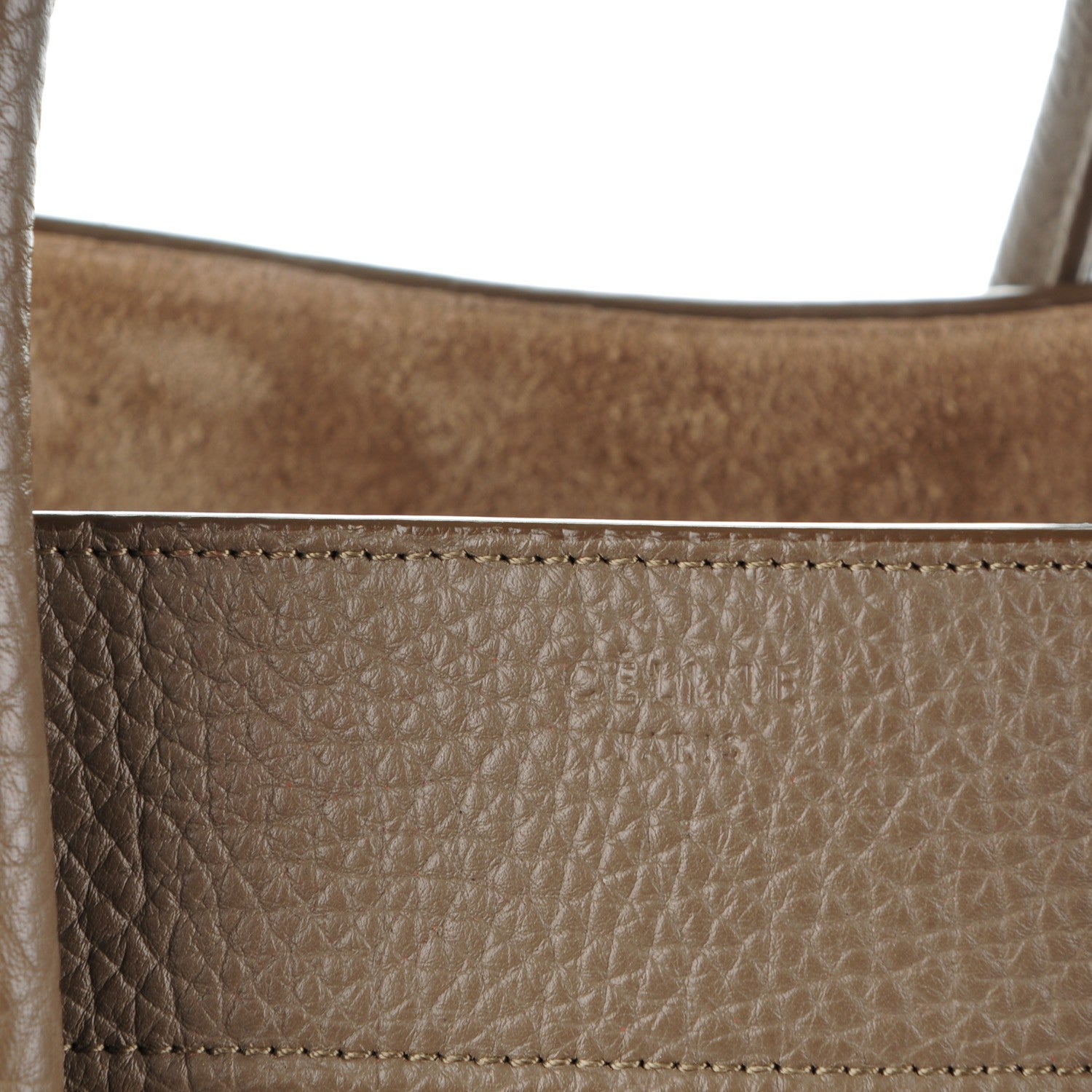 Celine Bullhide Medium Phantom Luggage Taupe 6 of 13
