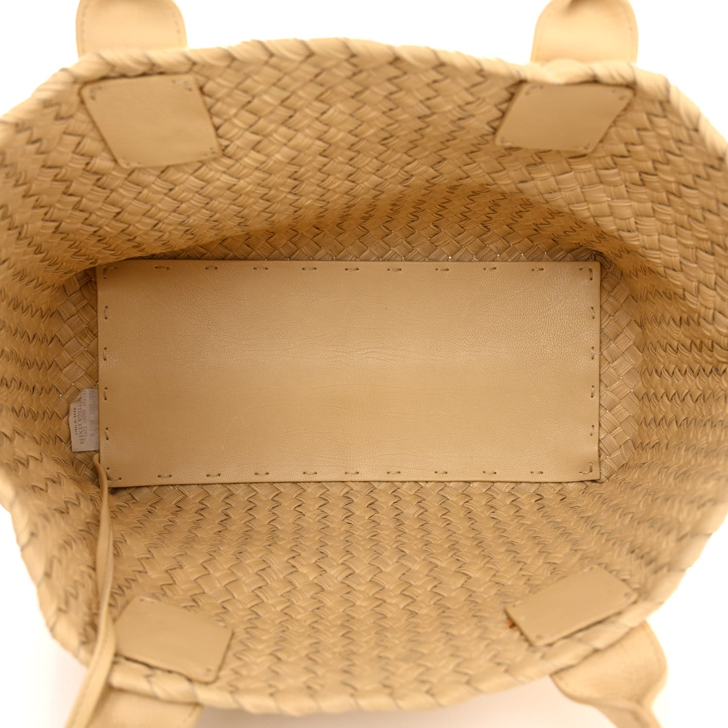 Nappa Intrecciato Mini Cabat Paille