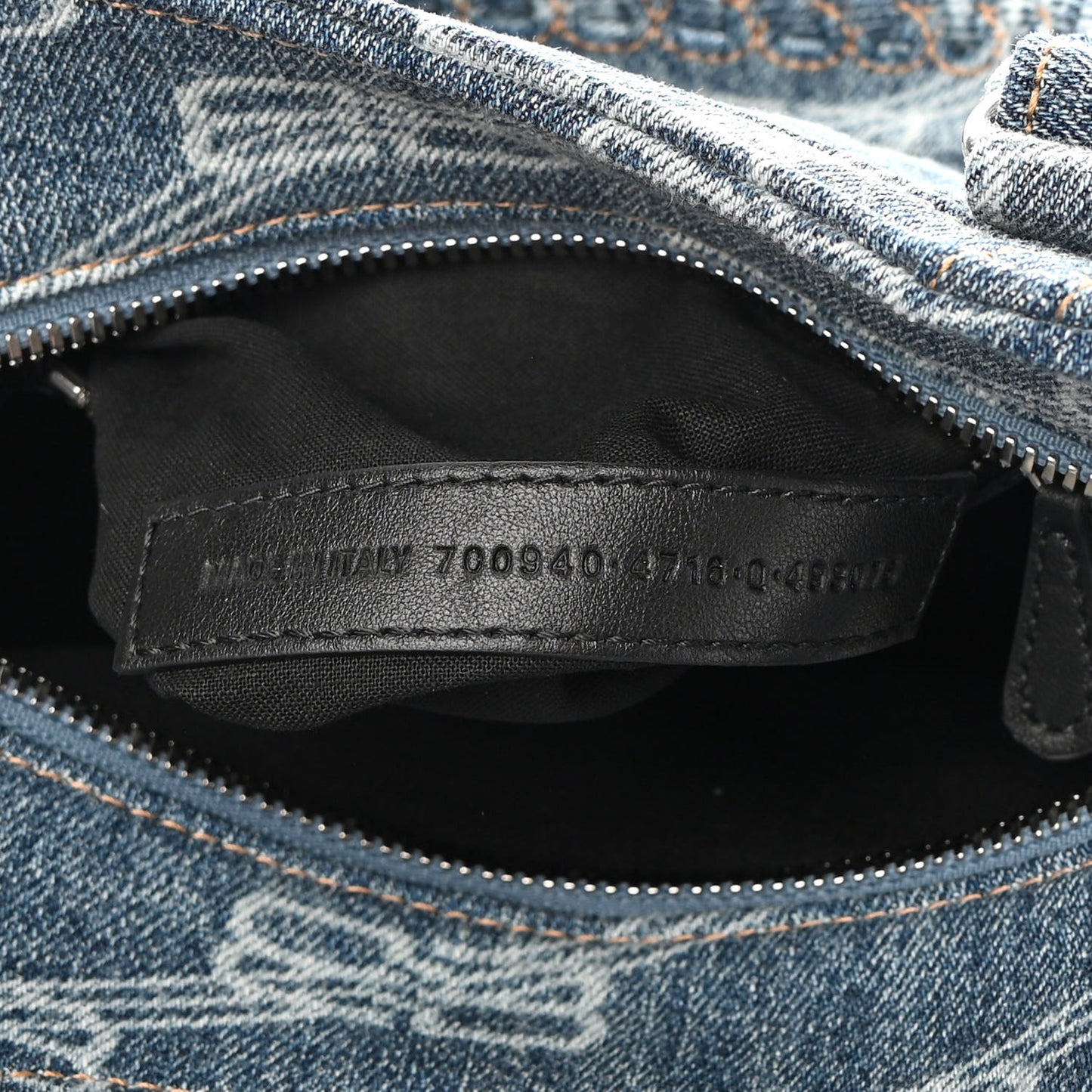 Denim BB Monogram Neo Cagole Handbag XS Blue