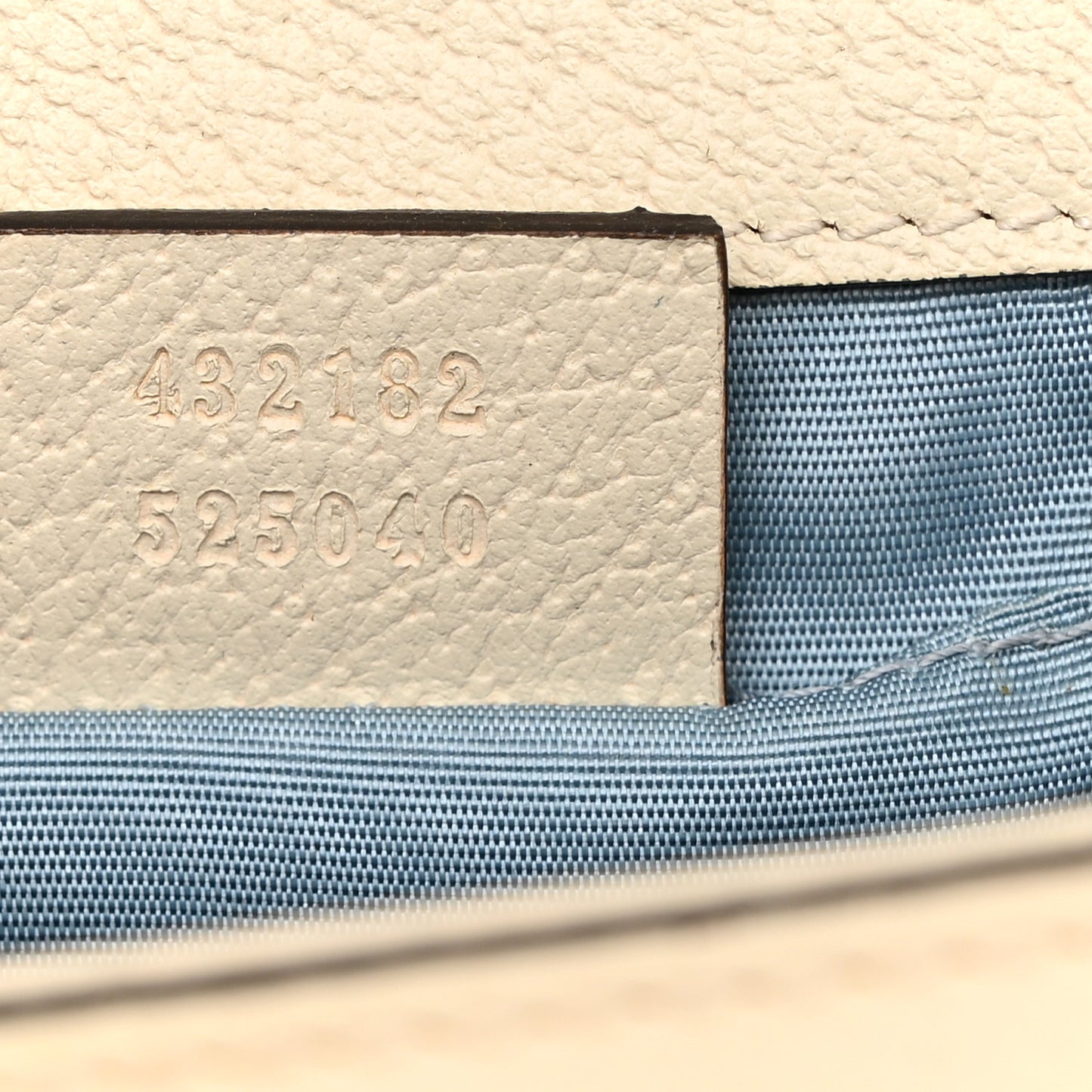 Grained Calfskin Bee Star Small Padlock Shoulder Bag White