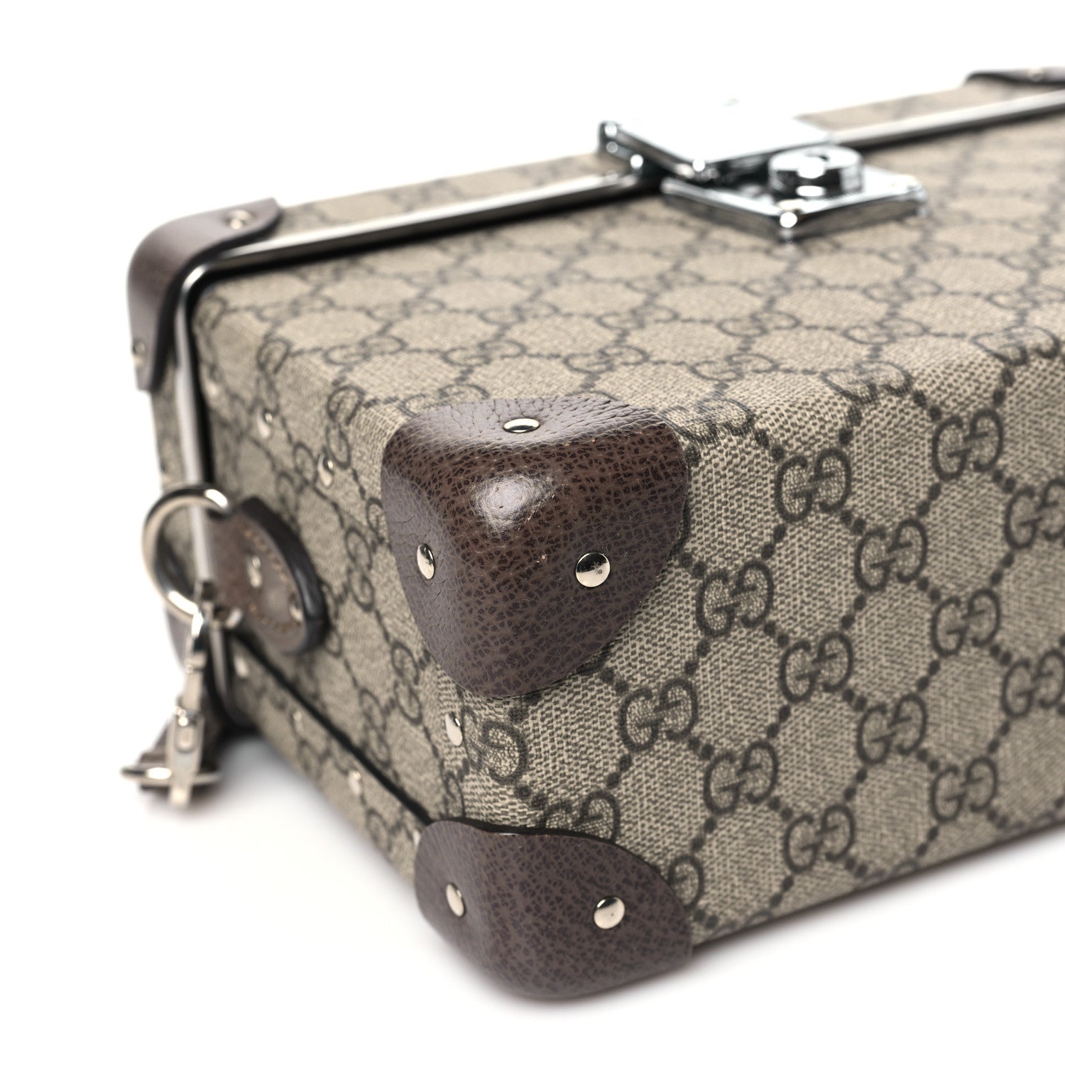 Gucci GG Supreme Monogram Globe-Trotter Beauty Case Brown 9 of 10