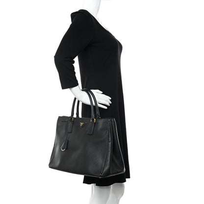 Prada Saffiano Lux Large Tote Black 2 of 14
