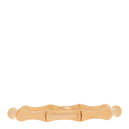 Gucci 18K Yellow Gold Medium Bamboo Spring Bracelet 17 1 of 6