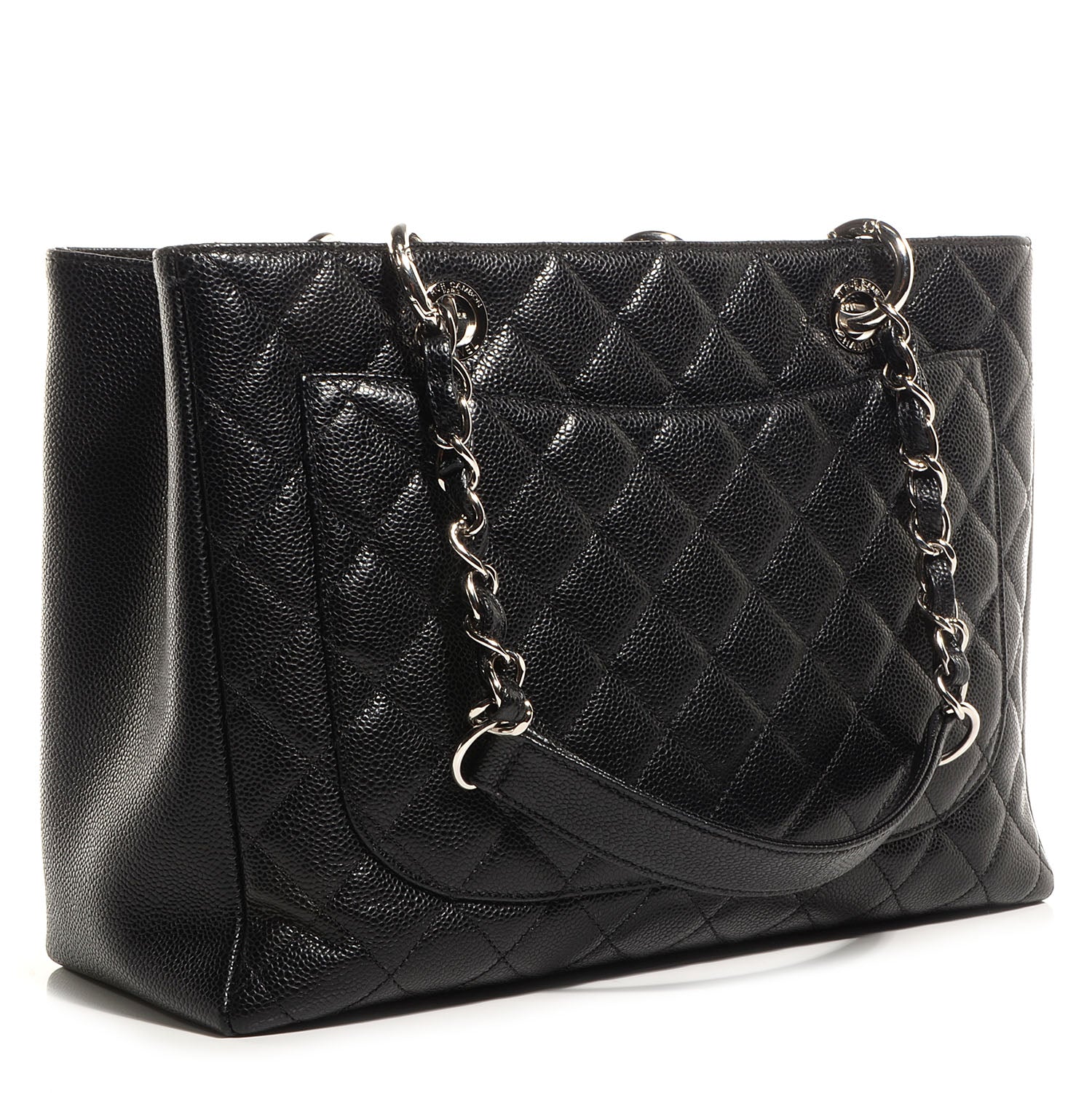 Chanel Caviar Grand Shopping Tote GST Black 3 of 7