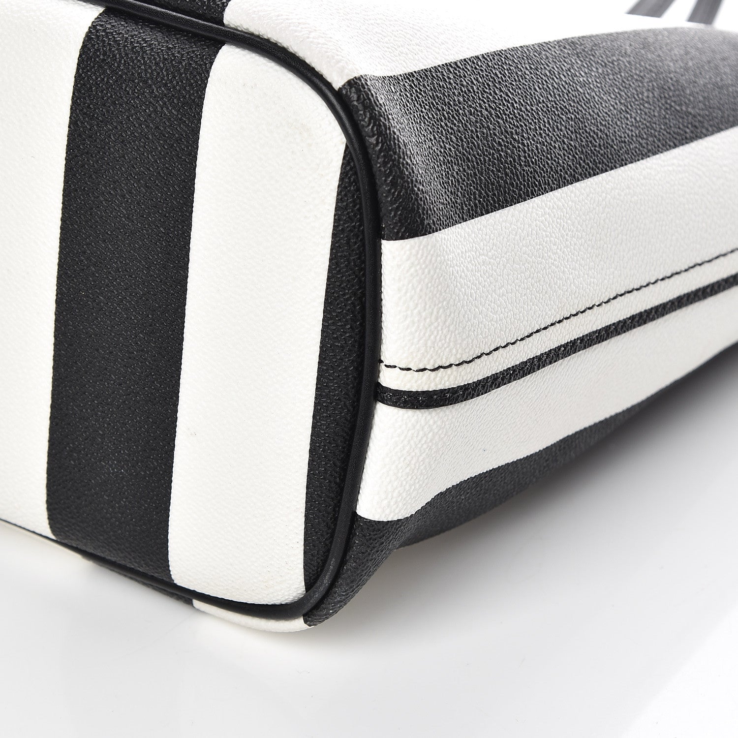 Givenchy Coated Canvas Striped Large Antigona Tote Black White 19 of 23