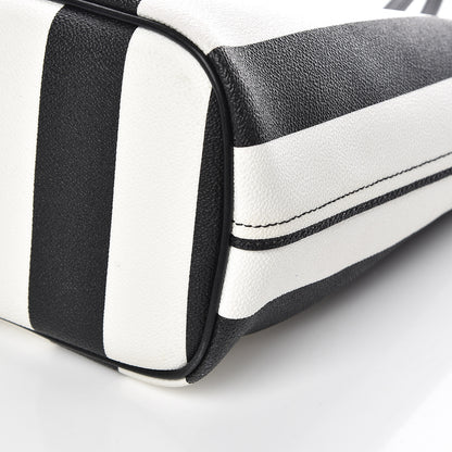 Givenchy Coated Canvas Striped Large Antigona Tote Black White 19 of 23
