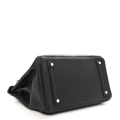Hermes Taurillon Clemence Birkin 30 Black 4 of 10