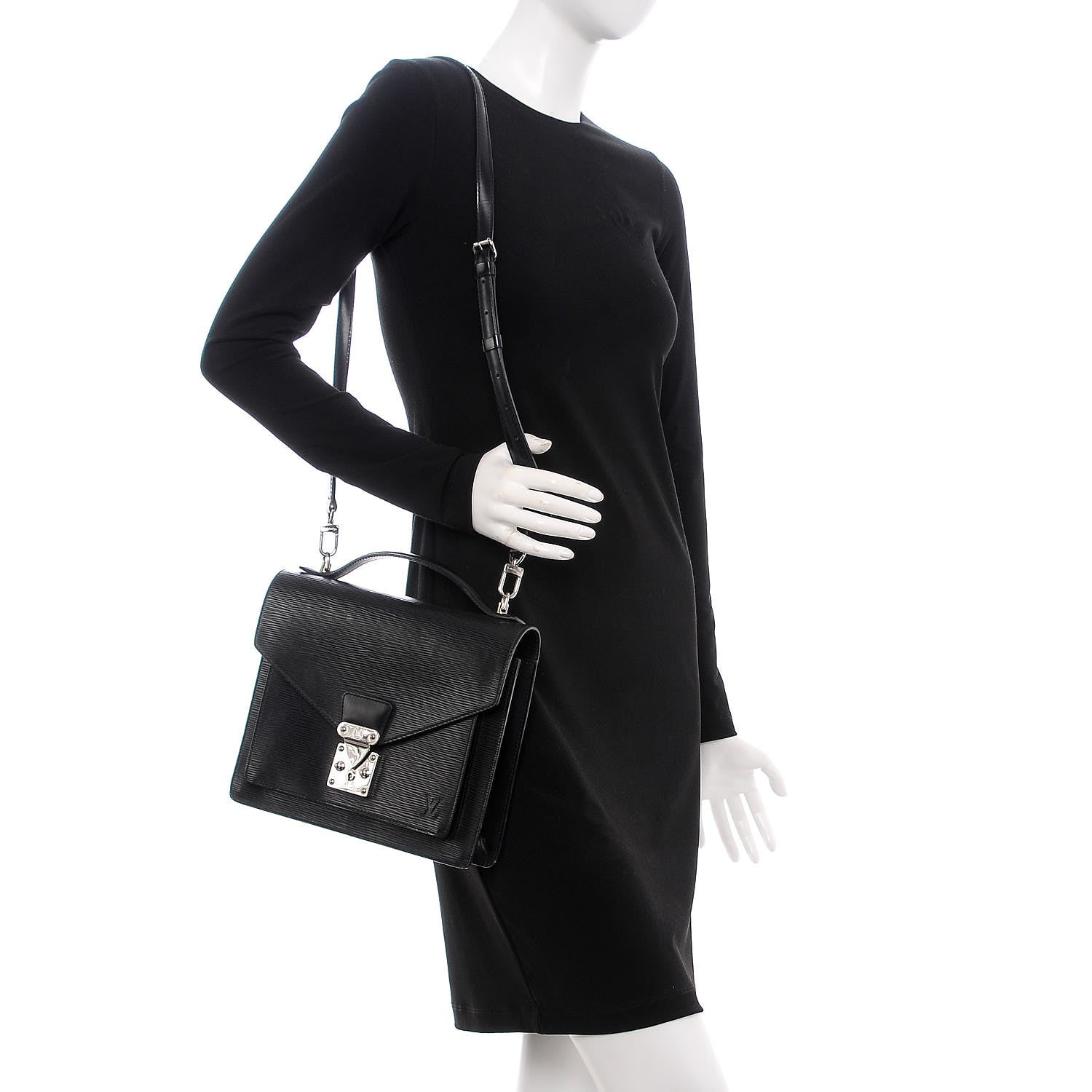 Louis Vuitton Epi Monceau Black 2 of 8