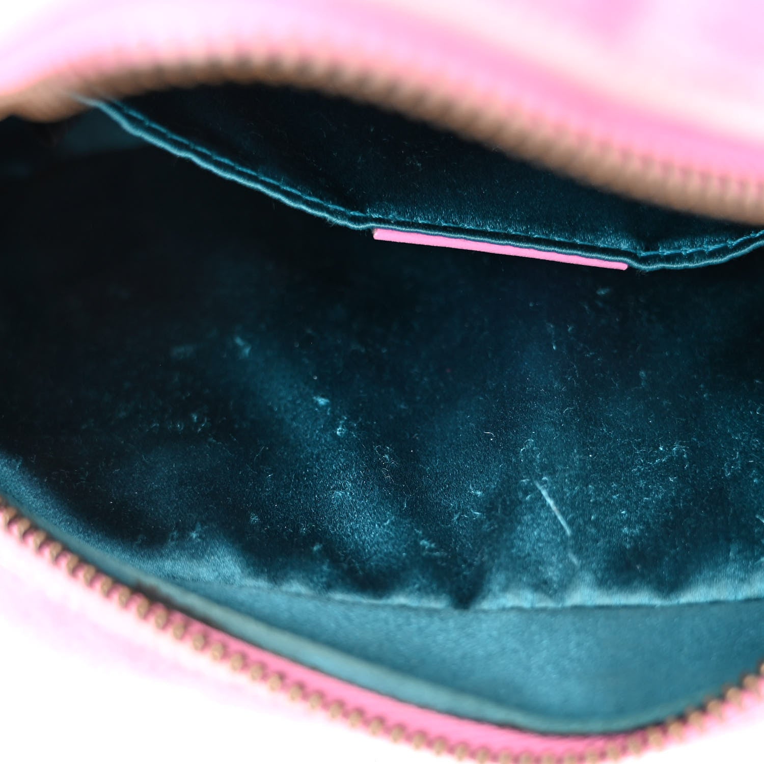 Gucci Velvet Matelasse Marquise Crystals Mini GG Marmont Chain Shoulder Bag Malva 11 of 12