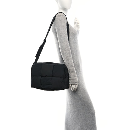 Bottega Veneta Nylon Intrecciato Padded Tech Maxi Cassette Bag Black 2 of 10