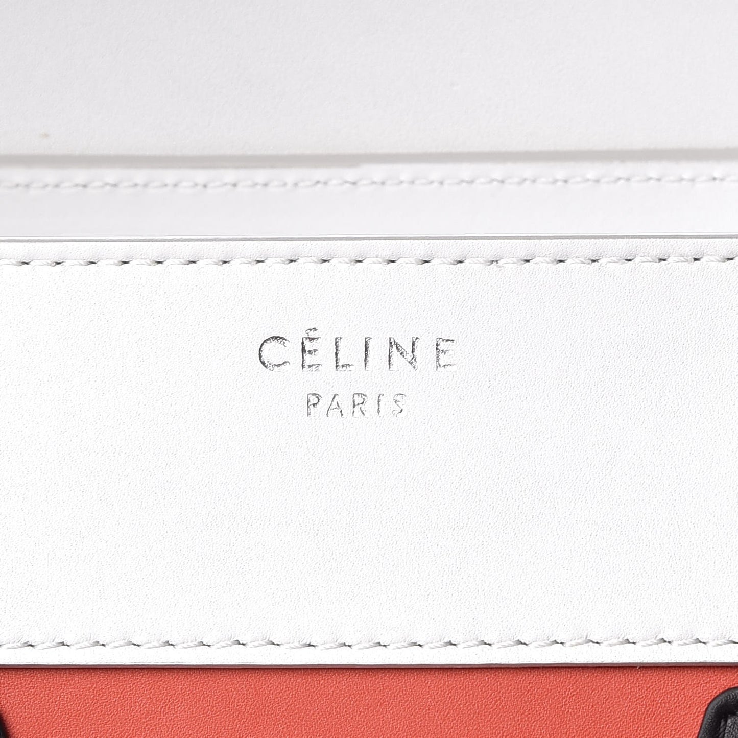 Satin Calfskin Mini Tri-Color Luggage Vermillion