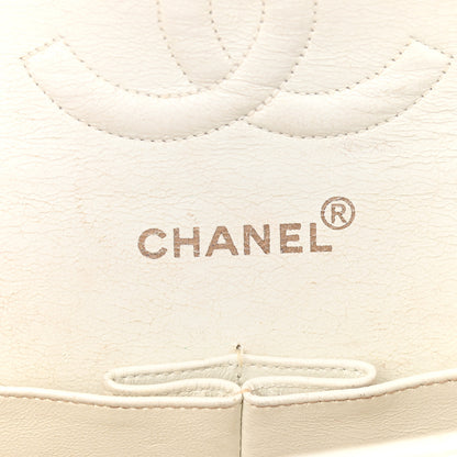 Chanel Caviar Quilted Medium Double Flap White 6 of 11