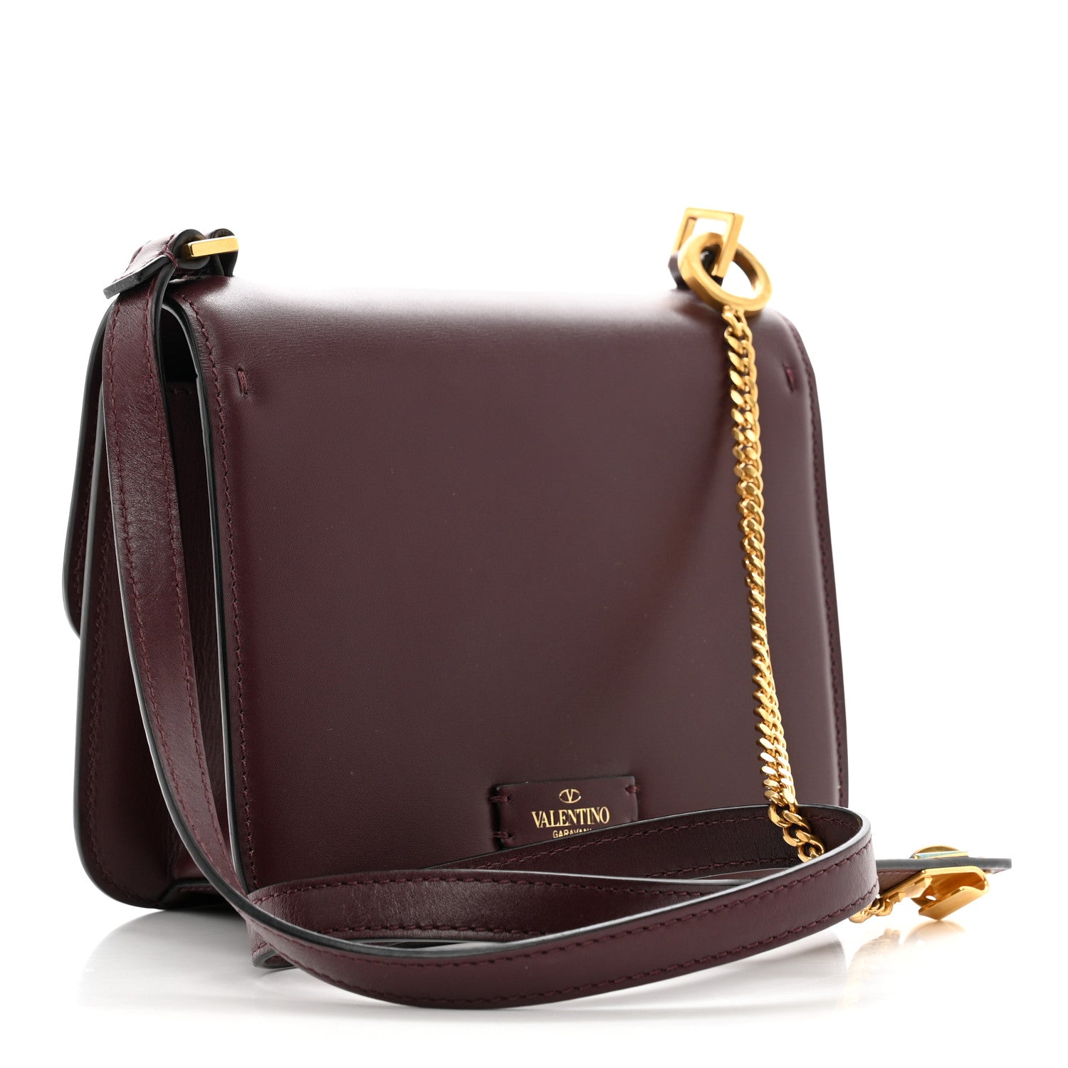 Valentino Garavani Smooth Calfskin Small VSling Shoulder Bag Rubin 3 of 9