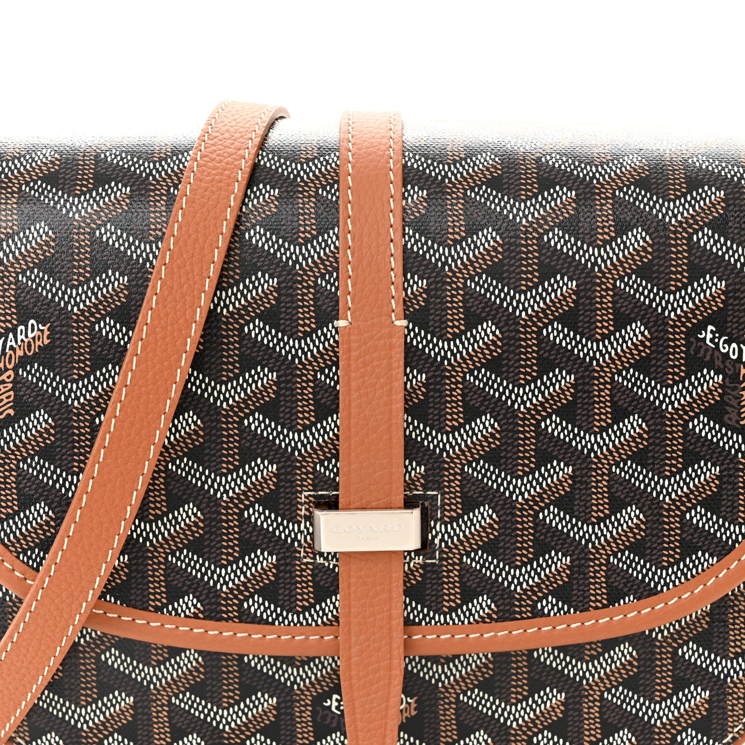 Goyard Goyardine Belvedere II PM Messenger Bag Black Gold 7 of 9