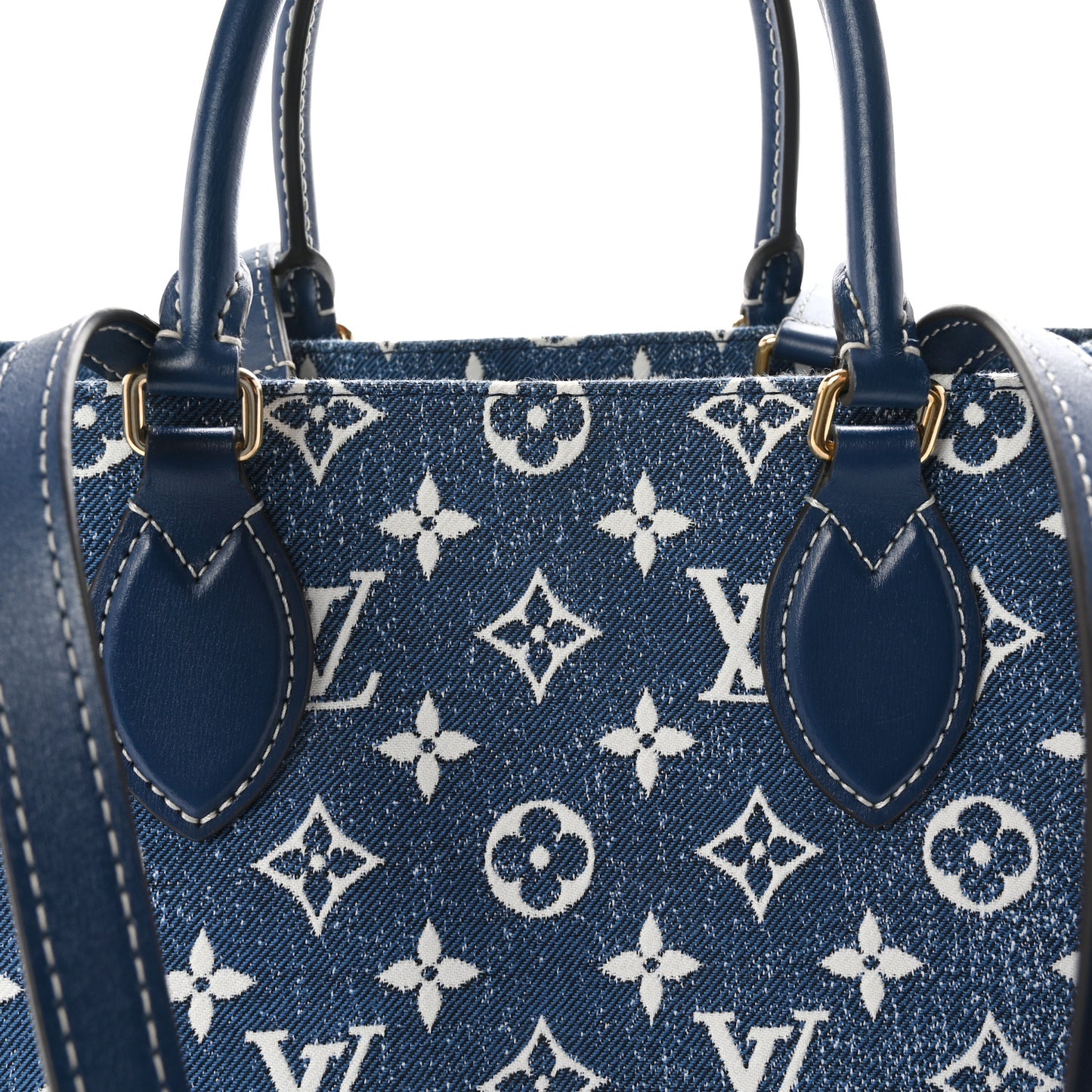 Monogram Jacquard Denim Onthego MM Bleu