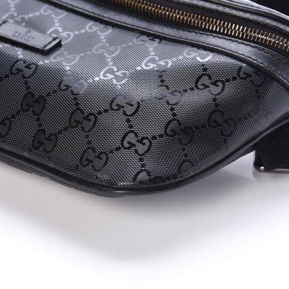 Gucci Imprime Monogram Belt Bag Black 9 of 9