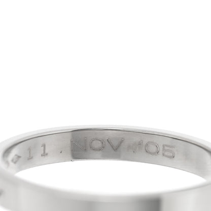 Cartier Platinum 3mm C De Cartier Wedding Band Ring 58 8.5 4 of 6