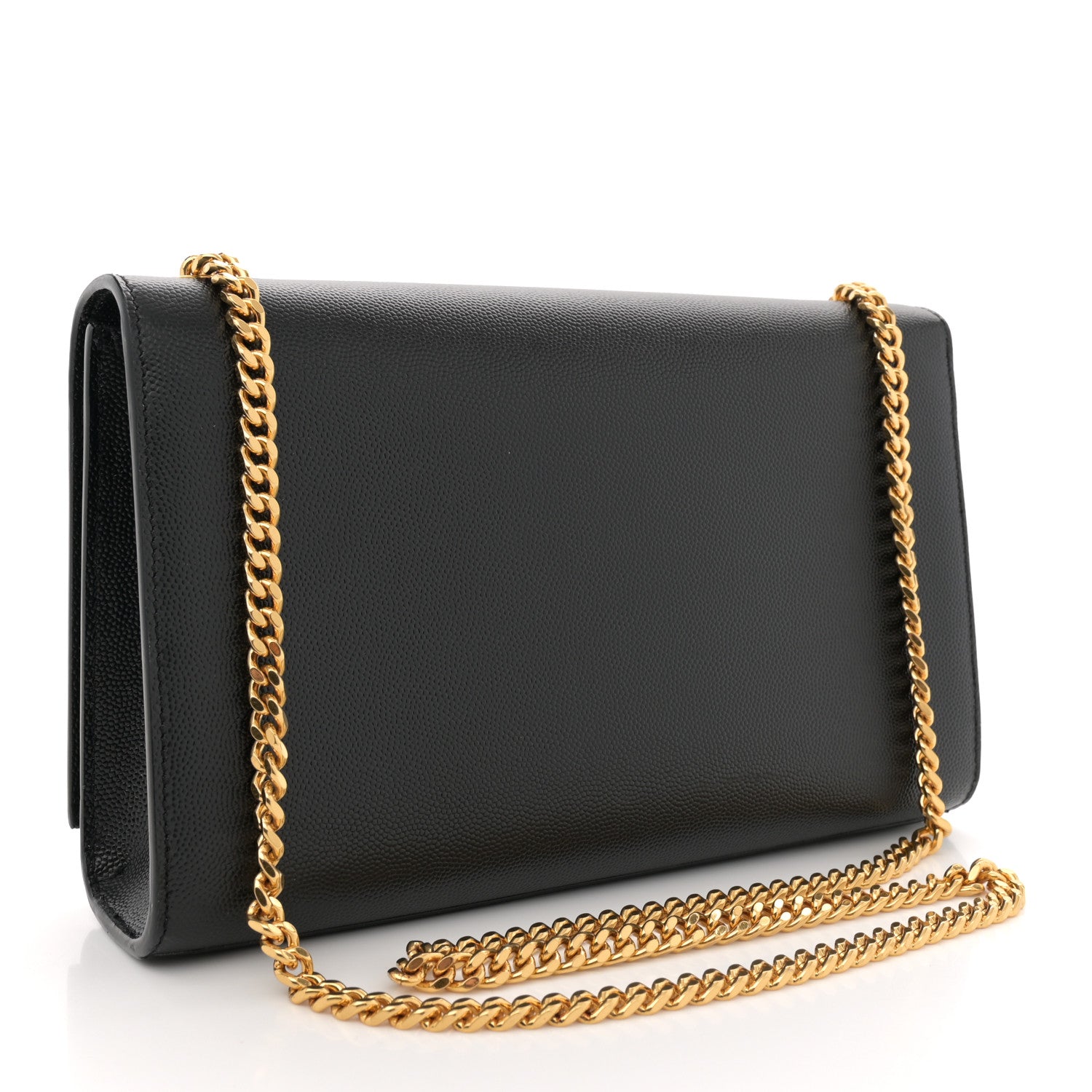 Saint Laurent Grain De Poudre Medium Classic Monogram Kate Tassel Satchel Black 2 of 10
