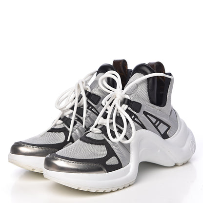 Louis Vuitton Calfskin Technical Nylon LV Archlight Sneaker 36.5 White 3 of 14