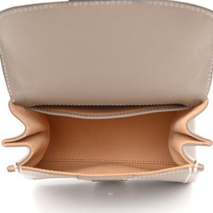 Delvaux Grained Rodeo Calfskin Surpique Mini Brillant Satchel Tourterelle Ivory 6 of 14