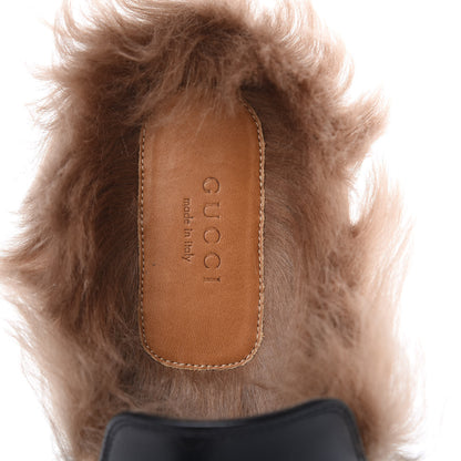 Gucci Calfskin Fur Womens Princetown Slippers 41.5 Black 7 of 10