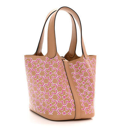 Hermes Swift Micro Lucky Daisy Picotin Lock Chai Rose White 3 of 11