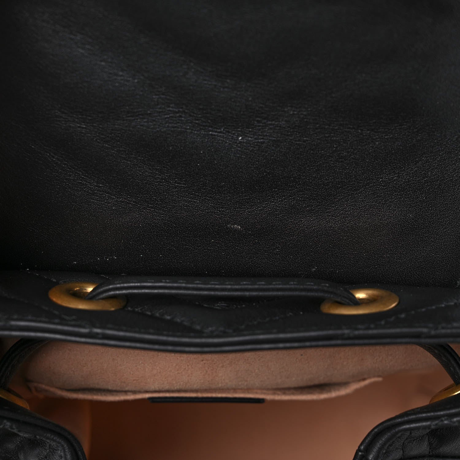 Gucci Calfskin Matelasse GG Marmont Flap Backpack Black 12 of 12