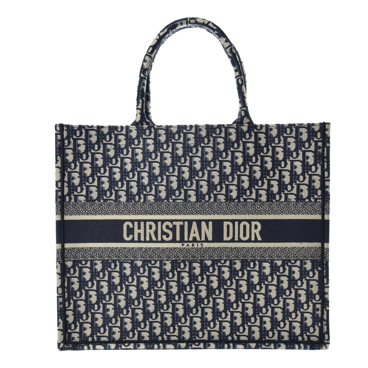 Christian Dior Oblique Book Tote Blue Multicolor 1 of 10