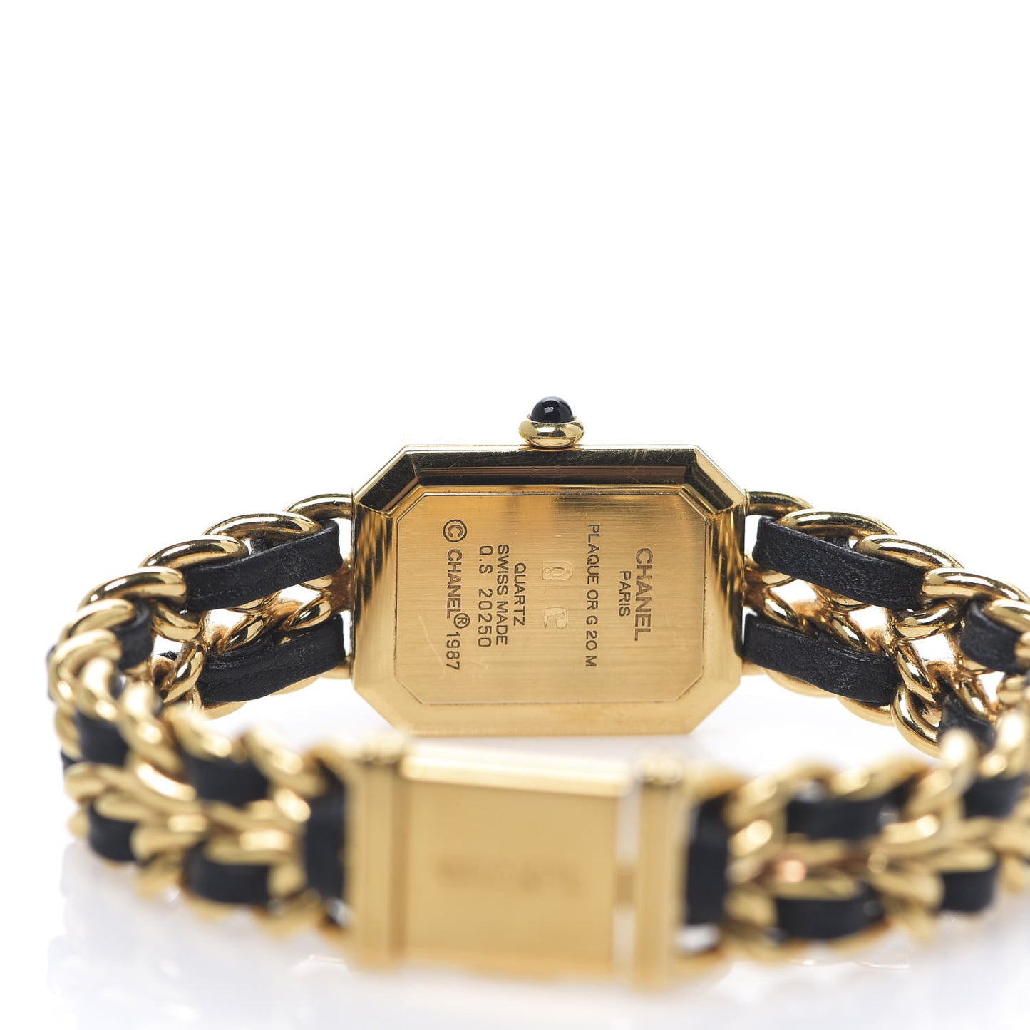 Stainless Steel Lambskin 20mm Chain Premiere Quartz Watch Gold L