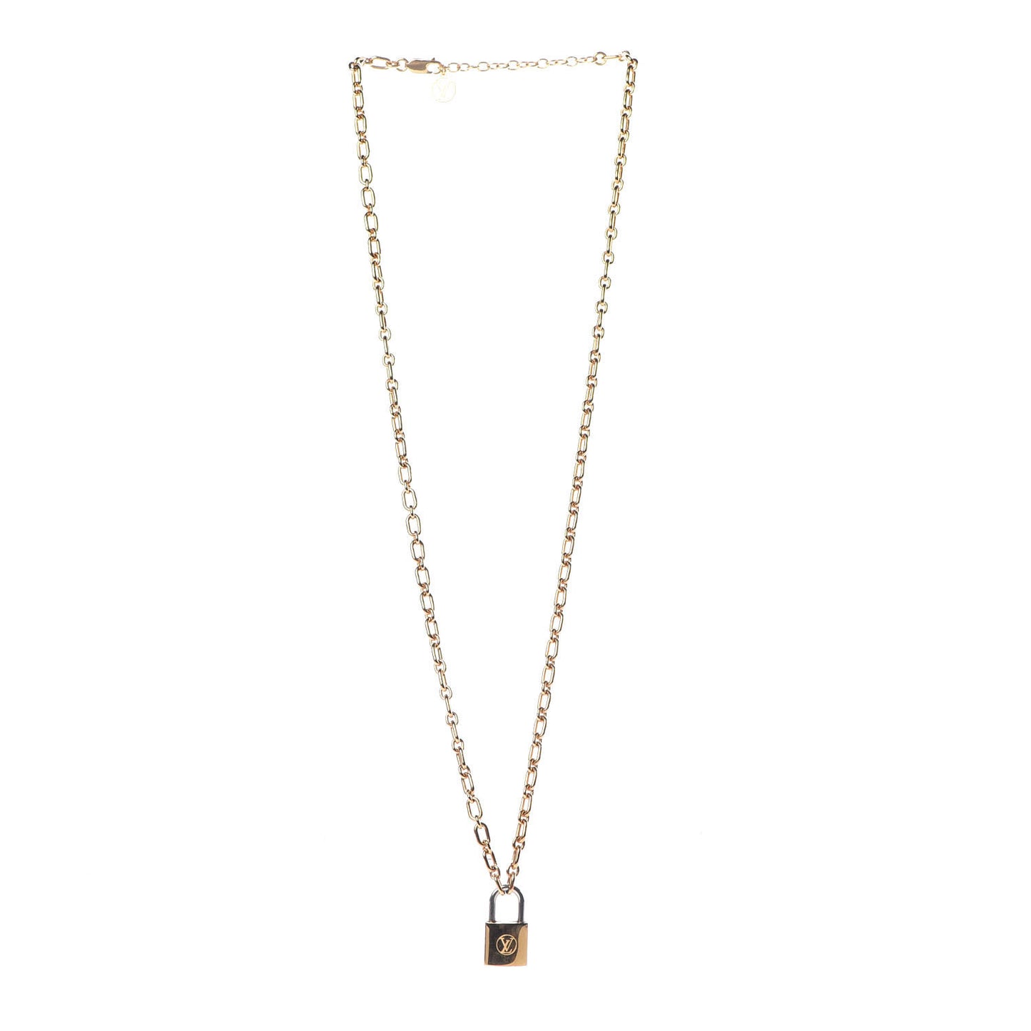 Lock Me Pendant Necklace Gold