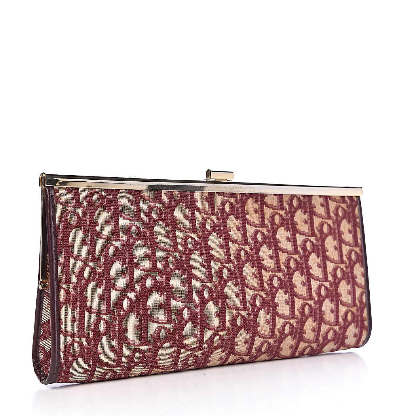 Monogram Clutch Navy Burgundy